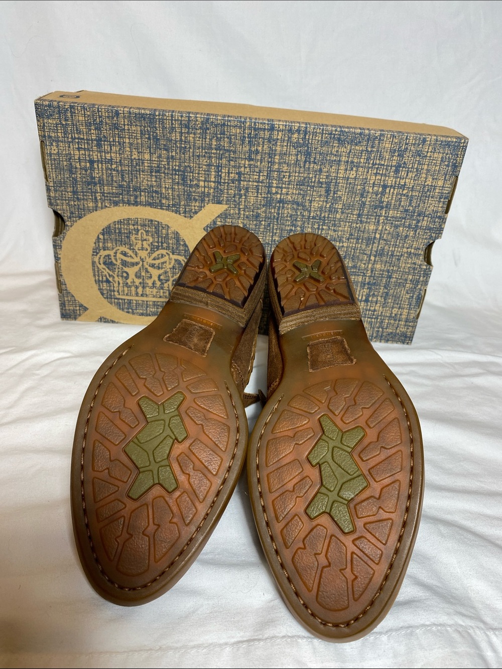 Born Sylvia Women’s Rust (Tobacco) Distressed Suede Ankle Boots - size 7.5 NWT - Picture 8 of 12